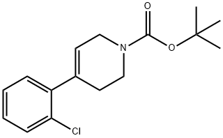 4-(2-氯苯基)-5,6-二氢吡啶-1(2H)-羧酸叔丁酯结构式