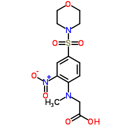 N-Methyl-N-[4-(4-morpholinylsulfonyl)-2-nitrophenyl]glycine Structure