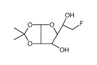 6-Deoxy-6-fluoro-1,2-O-isopropylidene-α-D-glucofuranose结构式