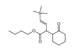 butyl (E)-2-(2-oxocyclohexyl)-4-(trimethylsilyl)but-3-enoate Structure
