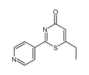 6-ethyl-2-pyridin-4-yl-1,3-thiazin-4-one结构式