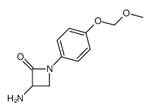3-amino-1-[4-(methoxymethoxy)phenyl]azetidin-2-one结构式