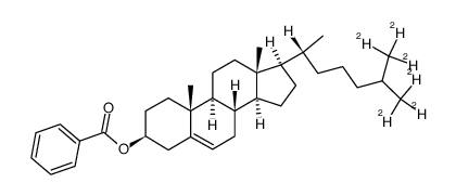 [26,27-2H6]cholesteryl benzoate Structure