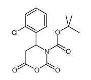 N-Boc-beta-丙氨酸-beta-2-氯苯基-N-羧酐结构式