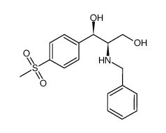 (2R,3R)-2-benzylamino-3-(4-methylsulfonylphenyl)-propane-1,3-diol结构式