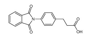 3-(4-(1,3-dioxoisoindolin-2-yl)phenyl)propanoic acid Structure
