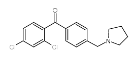 2,4-DICHLORO-4'-PYRROLIDINOMETHYL BENZOPHENONE Structure