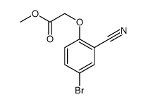 Acetic acid, 2-(4-bromo-2-cyanophenoxy)-, methyl ester结构式