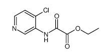 ethyl 2-(4-chloropyridine-3-ylamino)-2-oxoacetate结构式