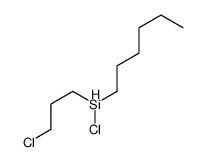 chloro-(3-chloropropyl)-hexylsilane Structure