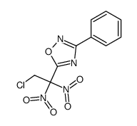 5-(2-chloro-1,1-dinitroethyl)-3-phenyl-1,2,4-oxadiazole结构式