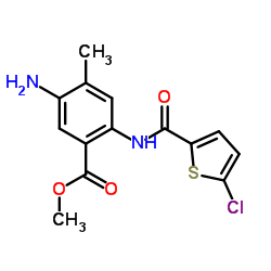 Methyl 5-amino-2-{[(5-chloro-2-thienyl)carbonyl]amino}-4-methylbenzoate Structure