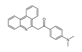 Ethanone, 1-[4-(dimethylamino)phenyl]-2-(6-phenanthridinyl) Structure