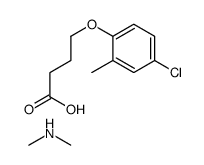 4-(4-chloro-2-methylphenoxy)butyric acid, compound with dimethylamine (1:1)结构式