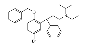 (3R)-3-(5-bromo-2-phenylmethoxyphenyl)-3-phenyl-N,N-di(propan-2-yl)propan-1-amine结构式