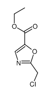 2-(氯甲基)噁唑-5-羧酸乙酯结构式