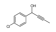1-(4-chlorophenyl)but-2-yn-1-ol结构式