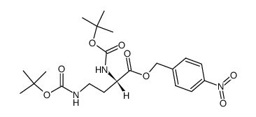 Nα,Nγ-diBoc-L-2,4-diaminobutyric acid p-nitrobenzyl ester结构式