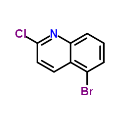 5-溴-2-氯喹啉结构式