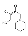 (E)-2,3-dichloro-4-piperidin-1-ylbut-2-en-1-ol结构式