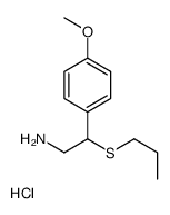 2-(4-methoxyphenyl)-2-propylsulfanylethanamine,hydrochloride Structure