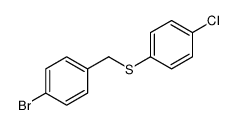1-bromo-4-[(4-chlorophenyl)sulfanylmethyl]benzene Structure