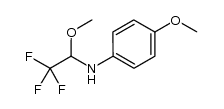 4-methoxy-N-(2,2,2-trifluoro-1-methoxyethyl)aniline结构式