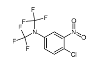4-Chlor-3-nitro-N.N-bis-trifluormethyl-anilin结构式