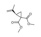 -2-Isopropenylcyclopropan-1,1-dicarbonsaeure-dimethylester结构式