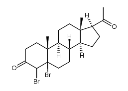 Progesterone dibromide结构式