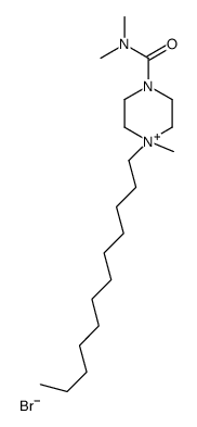 4-dodecyl-N,N,4-trimethyl-2,3,5,6-tetrahydropyrazine-1-carboxamide bro mide结构式