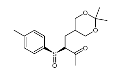 RS-1-methyl-2-(2,2-dimethyl-1,2-dioxolanyl)-2-p-tolylsulfinyl-1-ethanone结构式