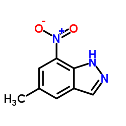 1H-Indazole, 5-Methyl-7-nitro- Structure