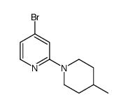 4-溴-2-(4-甲基哌啶子基)吡啶结构式