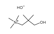 Trimethyl-[3-hydroxy-2.2-dimethyl-propyl]-ammoniumhydroxyd Structure