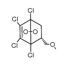 1,2,3,4-tetrachloro-7,7-dimethoxy-6-endo-methoxymethylenebicyclo[2.2.1]hept-2-ene结构式