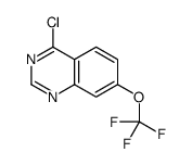 4-氯-7-(三氟甲氧基)喹唑啉结构式