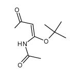 (E)-N-(1-(tert-butoxy)-3-oxobut-1-en-1-yl)acetamide结构式