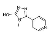 4-methyl-3-pyridin-4-yl-1H-1,2,4-triazol-5-one Structure