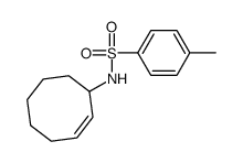 N-cyclooct-2-en-1-yl-4-methylbenzenesulfonamide结构式