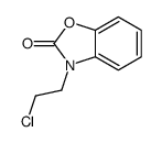 3-(2-Chloroethyl)-1,3-benzoxazol-2-one结构式