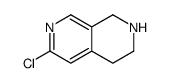 6-Chloro-1,2,3,4-tetrahydro-2,7-naphthyridine Structure