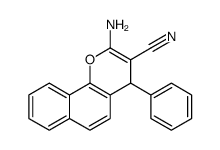 2-Amino-4-phenyl-4H-benzo[h]chromene-3-carbonitrile Structure