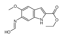 ETHYL 6-FORMYLAMINO-5-METHOXYINDOLE-2-CARBOXYLATE Structure