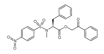 N-methyl-N-nosyl-L-phenylalanine phenacyl ester结构式
