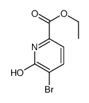 ETHYL 5-BROMO-6-OXO-1,6-DIHYDROPYRIDINE-2-CARBOXYLATE结构式