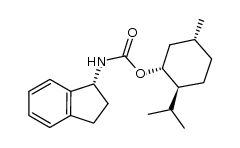 (1R,2S,5R)-2-isopropyl-5-methylcyclohexyl (R)-2,3-dihydro-1H-inden-1-ylcarbamate Structure