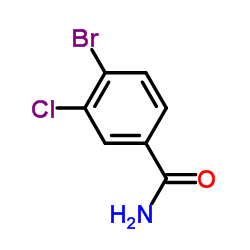 4-溴-3-氯苯甲酰胺结构式