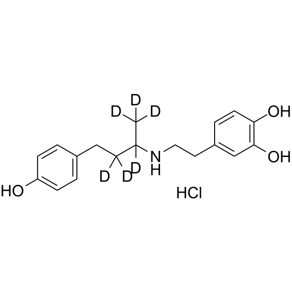 (rac)-Dobutamine-d6 hydrochloride Structure