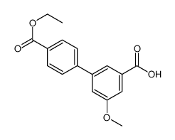 3-(4-ethoxycarbonylphenyl)-5-methoxybenzoic acid Structure
